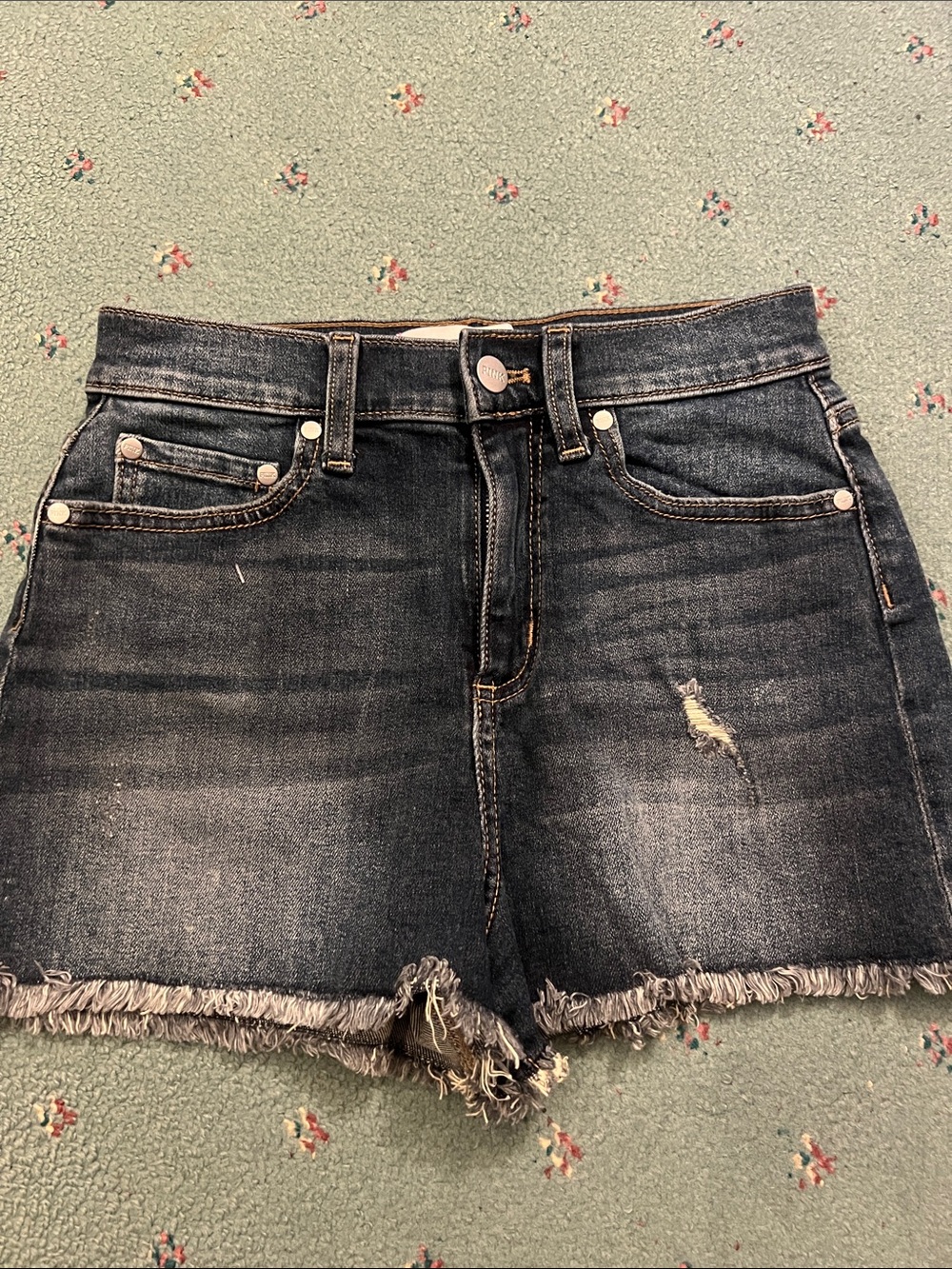 VS PINK Classic High-Rise Dark Denim Women’s Shorts